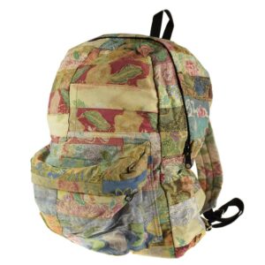 backpack recycle patchwork fabric