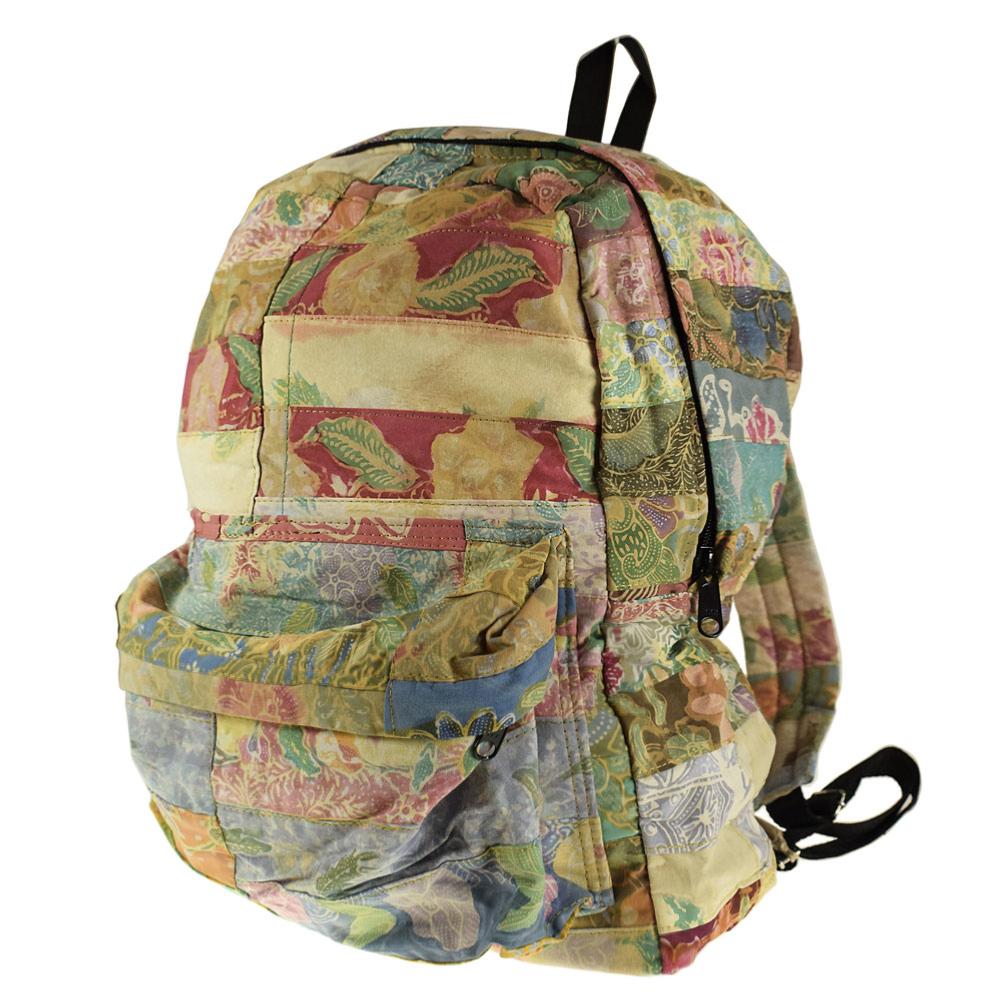 backpack recycle patchwork fabric