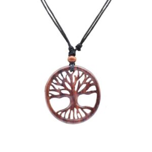 pendant sonokeling rosewood tree of life