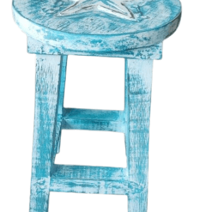 wooden stool starfish