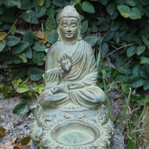 Buddha sandstone, tea light candle