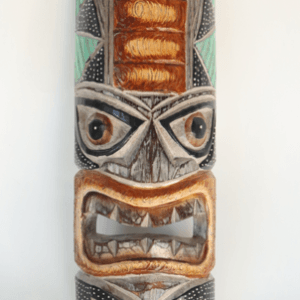 mask hand carved wooden
