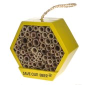 Bee bug house hexagonal save our bees