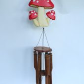 bamboo chime with mushroom