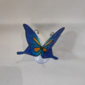 resin butterfly blue orange