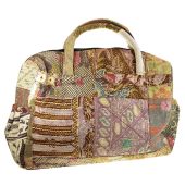 travel bag recycle patchwork fabric